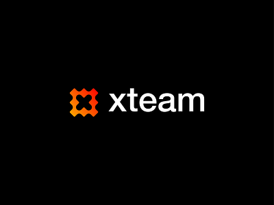 xteam logo design brand branding crypto data design identity lettermark logo mark minimalist software team type typography x
