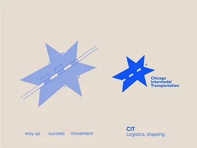 Logo For Logistics / Shipping Company branding chicago flag logo flat icon logistics logistics logo logo minimalist logo movement road road logo shipping shipping logo star logo success way up