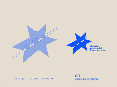 Logo For Logistics / Shipping Company branding chicago flag logo flat icon logistics logistics logo logo minimalist logo movement road road logo shipping shipping logo star logo success way up