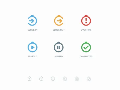 Time Management Icons clock in icon set icons outline icon task management time management