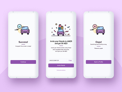 UI and Illustrations for Delivery App