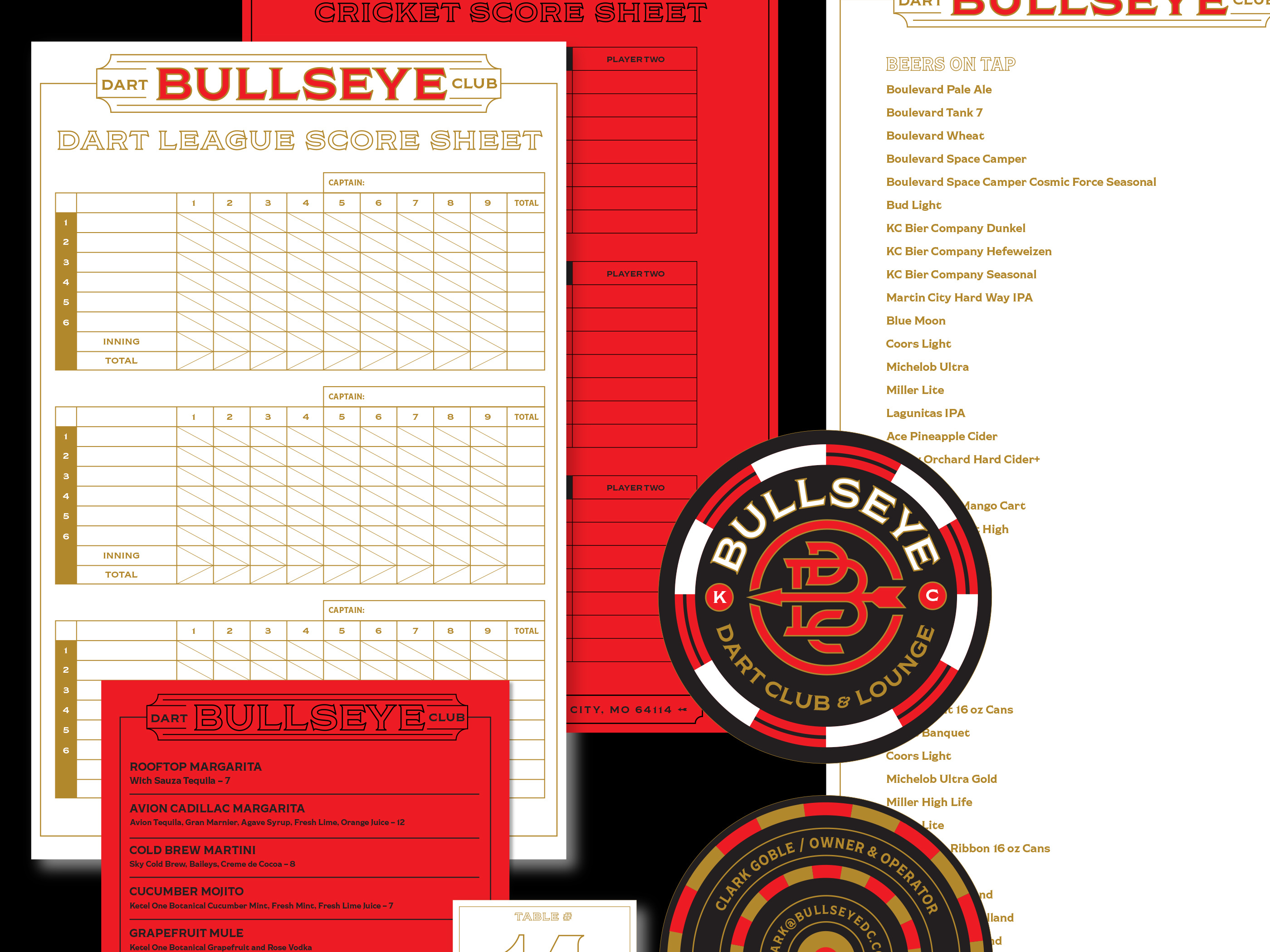 Bullseye Dart Club by Alex Anderson on Dribbble