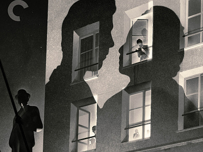 Hotel du Nord conceptual digital film poster folioart illustration karolis strautniekas shadow texture