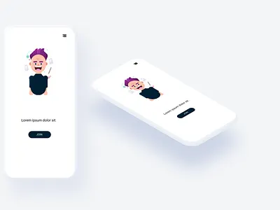 Mobile Design: Simple isometry design isometric