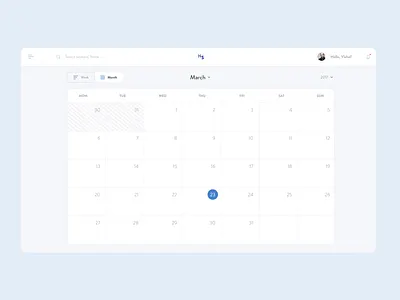 Noble Spaces Schedule Screen application dailyui design designs fashion design ui uichallenge user interface ux web application webdesign website