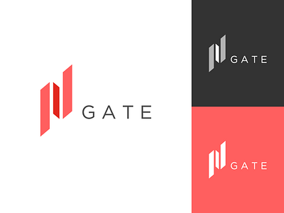 GATE Logo brand identity branding branding design design flat geometric graphic design graphic designer icon logo logo design logo designer minimal minimalism modern red simple typography vector