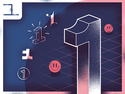 1 1 36daysoftype illustration one type typedesign