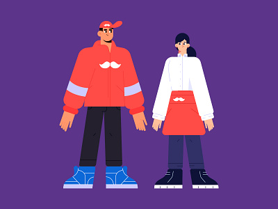 Characters Rappi animation character characterdesign characters design dribbble illustration illustrator rappi