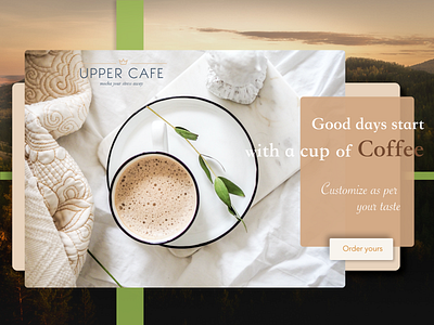 Daily UI #003 / Landing page 003 adobe xd coffee shop dailyui dailyuichallenge design landing page ui ux web