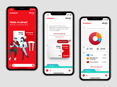 Scotiabank Rewards App Concept app bank banking app design mobile rewards ui ux