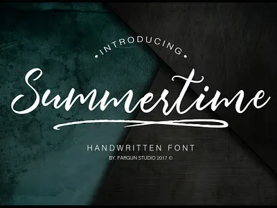 Summertime branding brush font brush lettering illustration lettering logo logotype modern calligraphy modern calligraphy font typography