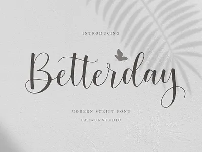 Betterday Script branding brush font design illustration lettering logotype modern calligraphy modern calligraphy font type typography
