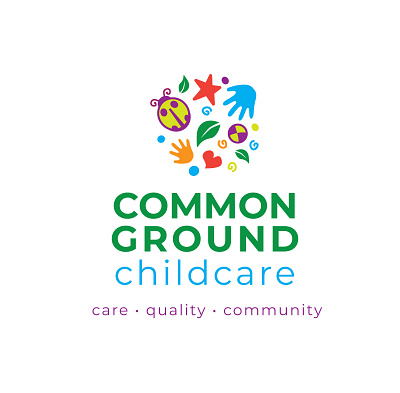 Common Ground Childcare Logo branding graphic design illustration logo vector