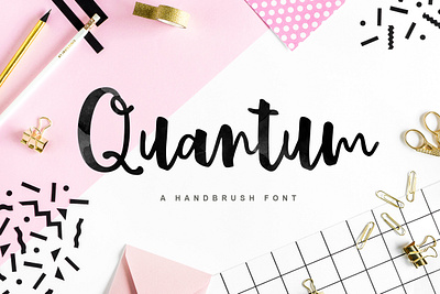 Quantum Brush Font branding brush font brush lettering illustration lettering logotype modern calligraphy type typography website