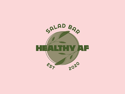 HEALTHY AF salad bar logo healthy
