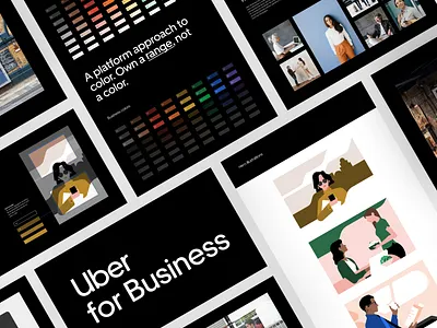 Uber for Business Visual Identity b2b brand brand identity guidelines hero illustration photography spots systems uber visual identity websites