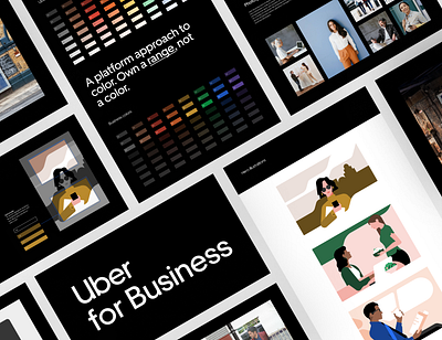 Uber for Business Visual Identity b2b brand brand identity guidelines hero illustration photography spots systems uber visual identity websites