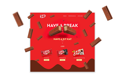 KitKat homepage challenge kitkat ui uiux website