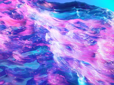 oceanwave 🌊 3d art beach cinema 4d ocean octane render retro synthwave vapor vaporwave venice xuxoe