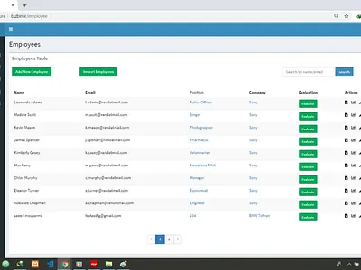 Employee Management Automation app creative design ui ux web website