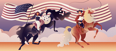 State Fair of Texas Selfie Wall Cowgirl america cowgirl horse illustration mural queen rodeo state fair texas usa