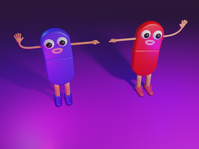 Red pill or blue pill 3d 3d art blender3d character design cute art digitalart eevee lowpoly