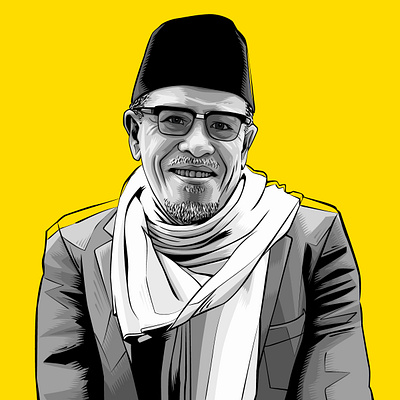 Prof. Dr. Haji Abdul Malik Karim Amrullah (Hamka) hafiz ismail hamka illustration illustrator indonesia islamic malaysia muslim portrait