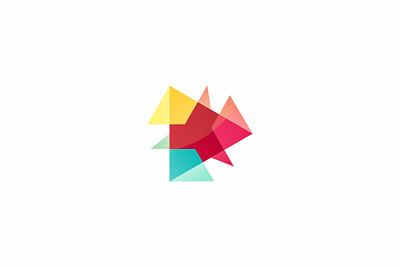 Play 3d icon colorful fimbird logo logodesigner play production video