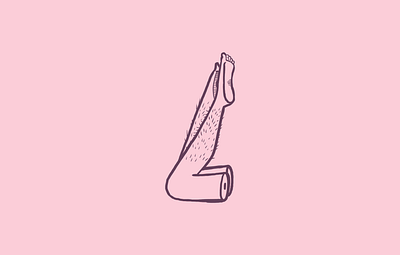 Letter "L" design flat illustration lettertype minimal typography
