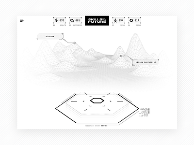 Futuristic Minimalistic Learning Experience branding design elearning game gaming identity learning minimal minimalistic ui user experience user experience design user interface user interface design ux vector visual web web app