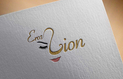 Logo Design - Lion Eros BeautySalon app branding creative design illustration logo typography ui ux website