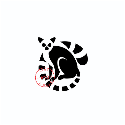 Ring-tailed Lemur animal animal logo animals exotic flat icon lemur simple