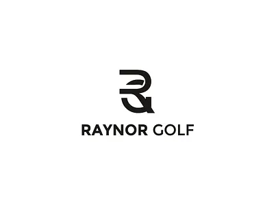 Raynor Golf Logo art branding design flat illustration illustrator logo minimal typography vector