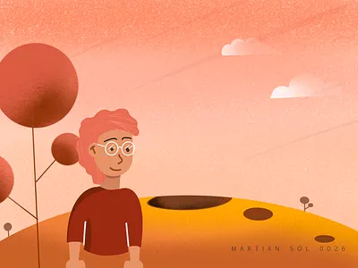 Terraformed Mars design illustration procreate art procreateapp vector