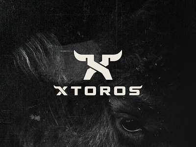 XTOROS branding buffalo bull bulls character combination design icon logo logodesign logotype symbol toros vector