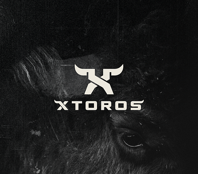 XTOROS branding buffalo bull bulls character combination design icon logo logodesign logotype symbol toros vector
