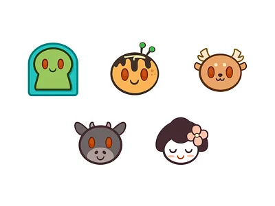 Kansai Life Reddit Emoji adobe illustrator emoji icon illustrator japan japanese japanese culture kansai kawaii kobe kyoto nara osaka reddit reddit emoji sakai vector
