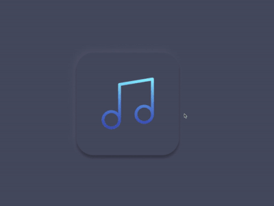 music icon animation dailyui figma music