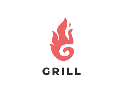 Grill logo concept brand branding design graphic illustration logo typography ui ux vector