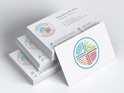 Providentia Enterprises Logo books branding businesscard college conceptual design design e learning education elegant logo morse code simple typography vivid