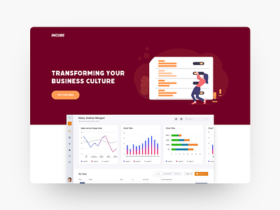 CRM SaaS Product Dashboard admin design admin panel admin template app design crm dashboard landing page landingpage uidesign ux uxdesign web design webdesign