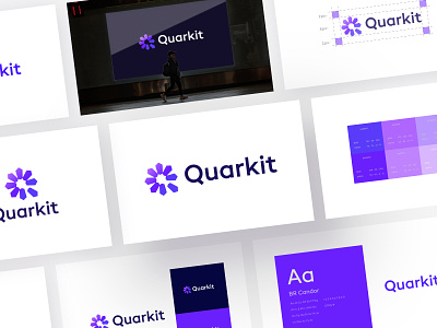 Quarkit - Brand identity brand guideline brand identity branding logo brand book logo guide visual identity