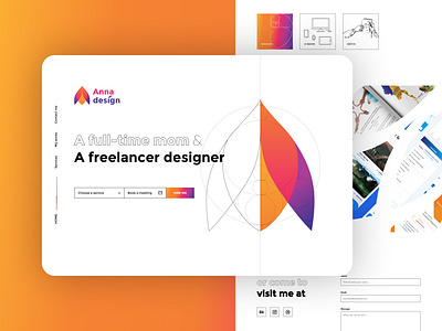 Landing page annadesign dailyui003 freelance design graphicdesign landing page design landingpage rainbow ui uidesign