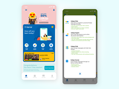 CAKAP Language Learning App Redesign app case study design digital product design e learning education indonesia language learning mobile app ui uiux ux ux design