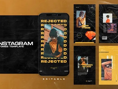 FREE Instagram Stories Template advertising branding design free freebies hypebeast instagram instagram stories instagram story layout social media template