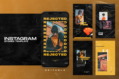FREE Instagram Stories Template advertising branding design free freebies hypebeast instagram instagram stories instagram story layout social media template