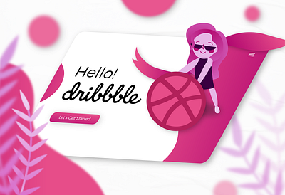 Hello Dribbble! design firstshot hello dribbble hello world illustration ui vector web web design