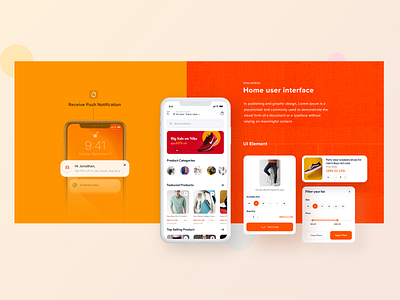 UI Element | e-Commerce card cardui clean concept design ecommerce ecommerce design element graphics homeui intraction notification notification center size chart ui uiux