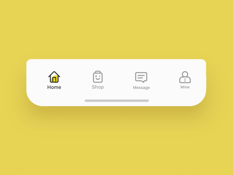 Tab Bar Motion Design 01 icon motion tabbar