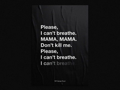 I can't breathe poster 02 blacklivesmatter george floyd icantbreathe minneapolis poster poster design racism